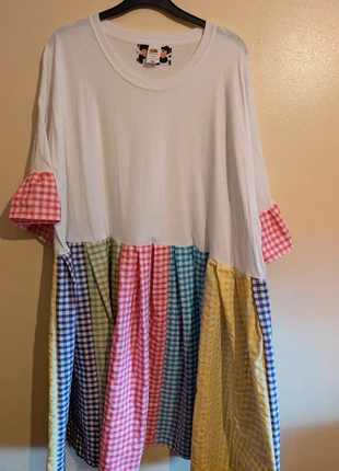 Pomshell gingham smock dress, brand: Pomshell, condition: Very good, size: 5XL / 22, £20.00, £21.70 includes Buyer Protection