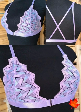 Superbe soutien gorge parme sans armature dos croisé taille S 💕💕, marca: Vintage Boutique, estado: Muito bom, tamanho: S, €7.00, €8.05 inclui Proteção do Comprador Pro