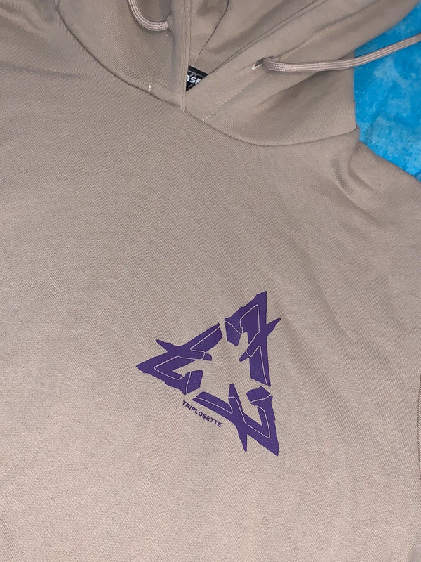 Felpa con cappuccio triplosette dark polo gang 777