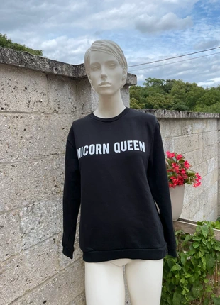🖤 Sweat noir Unicorn Queen – Rad – Taille M (38), brand: RAD, condition: Very good, size: M / 38 / 10, €7.00, €8.05 includes Buyer Protection