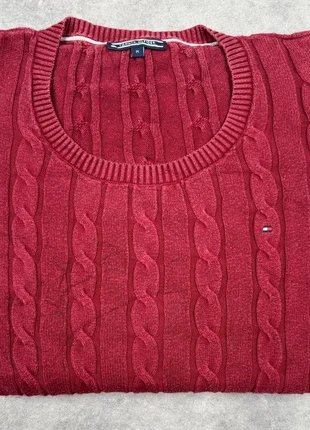 Pull torsadé Homme Tommy Hilfiger Manches longues Bordeau Coton taille M, marca: Tommy Hilfiger, estado: Muy bueno, tamaño: M, 19,00 €, 20,65 € Protección al comprador incluida