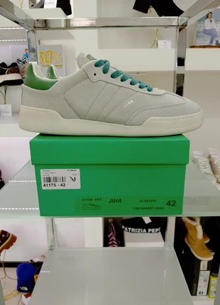 Mono Way sneakers grigio lacci salvia n. 42 Cod 41175, marque: mono way, état: Neuf avec étiquette, taille: 42, 59,00 €, 62,65 € Protection acheteurs (Pro) incluse