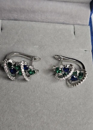 💎 Lydreewam Silver-Tone Multicolour Gemstone Earrings – New in Box.RRP: £45, brand: lydreewam, condition: New without tags, £20.00, £21.70 includes Buyer Protection