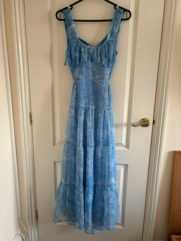 Reclaimed Vintage midi dress with open back | Vinted