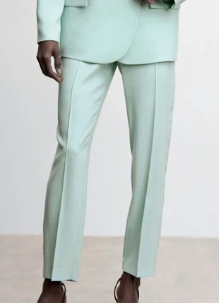Pantalon de costume vert menthe, marca: Mango, estado: Muito bom, tamanho: S / 36 / 8, €22.00, €23.80 inclui Proteção do Comprador
