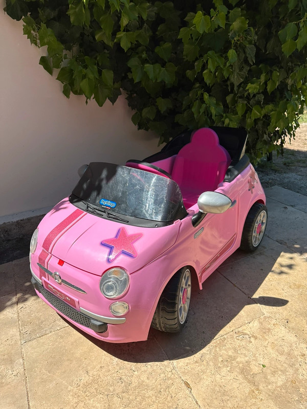 PEG PEREGO Voiture électrique enfant Fiat 500 S rose - Dès 24 mois pas cher  