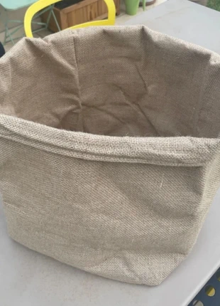 Panière en toile de jute, marca: GiFi, estado: Como novo, €5.00, €5.95 inclui Proteção do Comprador