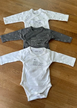 Lot 3 body, marque: Gémo, état: Très bon état, taille: 3-6 mois / 62 cm, 3,00 €, 3,85 € Protection acheteurs incluse