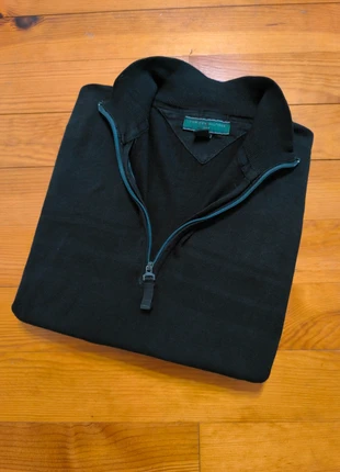 Pull Tommy Hilfiger - 1/4 Zip Half Zip - Col camionneur - Noir - Taille xl - Vintage, brand: Tommy Hilfiger, condizioni: Ottime, taglia: XL, €39.99, €42.69 include la Protezione acquisti