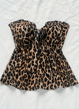 Haut épaules dénudée vintage y2k taille S léopard, marque: chinois, état: Très bon état, taille: S / 36 / 8, 25,99 €, 27,99 € Protection acheteurs incluse