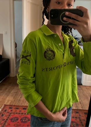 Green and Brown Scapa Polo, marca: Scapa, estado: Bom, tamanho: S / 36 / 8, €15.00, €16.45 inclui Proteção do Comprador