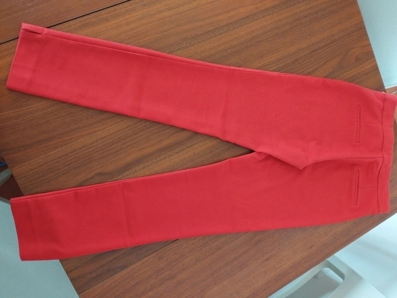 Pantaloni rossi red pants skinny Stradivarius xs 2