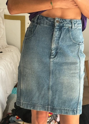 Jupe en jean Claudie Pierlot, brand: Claudie Pierlot, condizioni: Nuovo senza cartellino, taglia: S / IT 40 / EU 36, €8.00, €9.10 include la Protezione acquisti