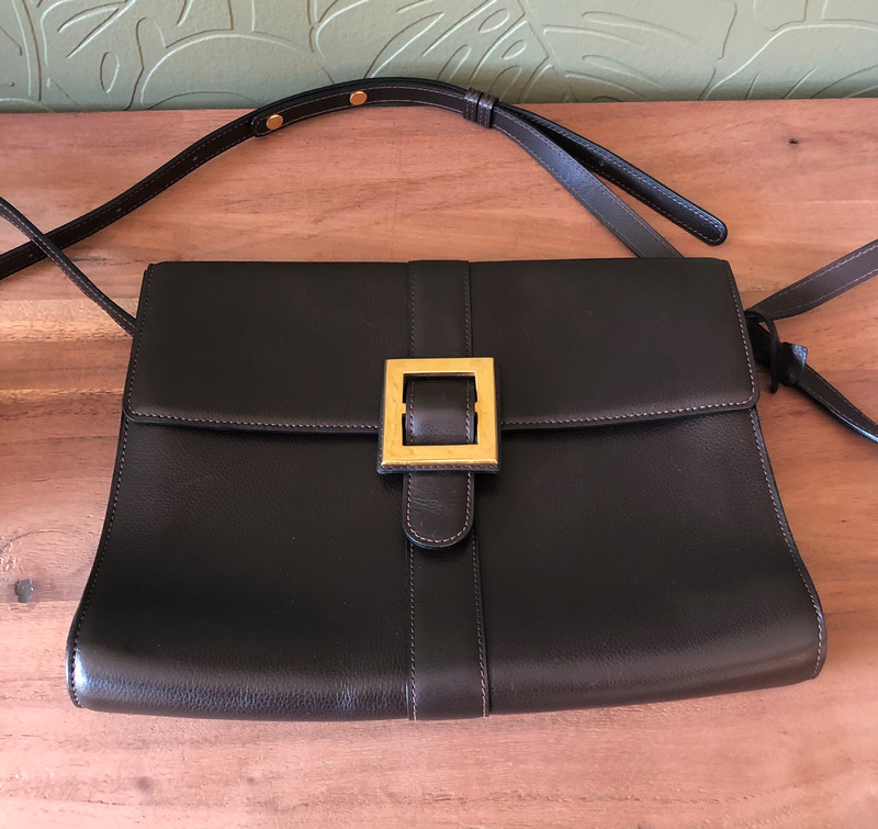 Delvaux Passerelle Black Leather Shoulder Bag - Delvaux