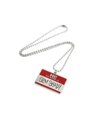 Collier Eminem Slim Shady plaque rétro hip hop rap US y2k streetwear vintage accessory, marque: y2k, état: Très bon état, 13,00 €, 14,35 € Protection acheteurs incluse