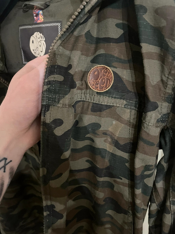 Pretty green clearance camo parka