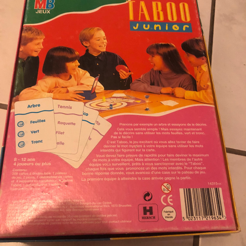 jeu Taboo junior - Taboo