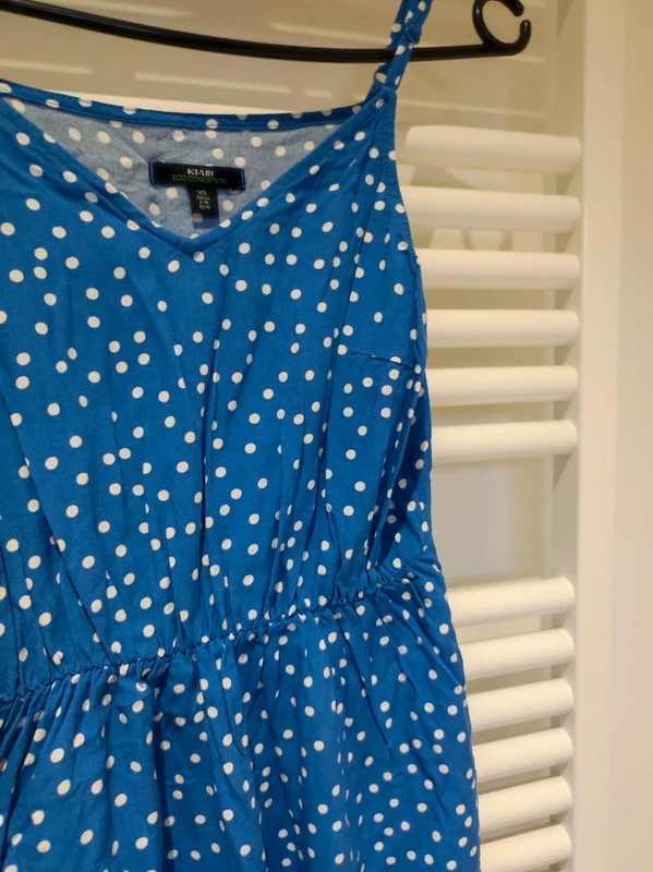 Robe bleue à pois XS Kiabi - photo numéro 3