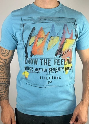 T-shirt billabong -imprimé bleu- 100%coton - taille L, marque: Billabong, état: Bon état, taille: L, 6,90 €, 7,95 € Protection acheteurs incluse