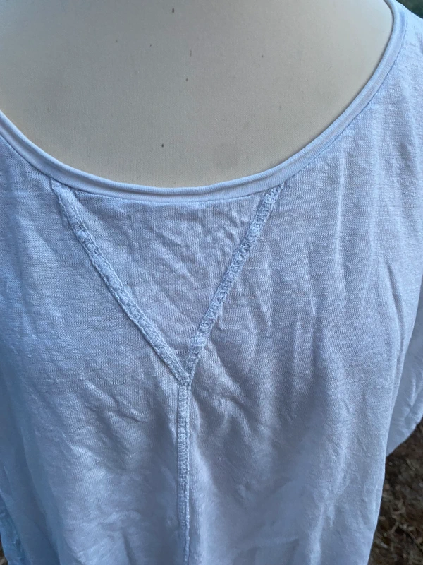 Top ample en lin Banditas. Taille unique - photo numéro 2