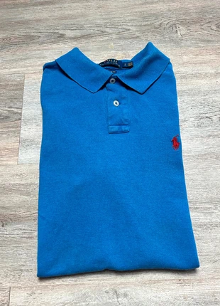 Polo manche courte Ralph Lauren couleur bleu logo rouge taille S en très bon état, marque: Ralph Lauren, état: Très bon état, taille: S, 25,00 €, 26,95 € Protection acheteurs (Pro) incluse