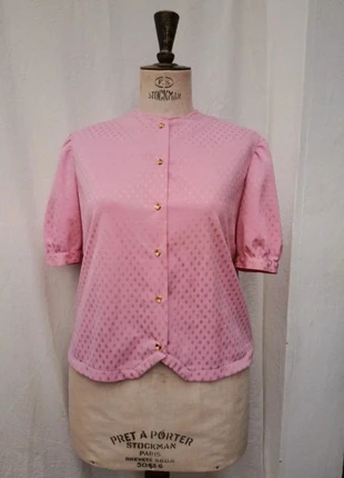 Blouse manches courtes Vintage, marque: Vintage, état: Bon état, taille: L / 40 / 12, 6,00 €, 7,00 € Protection acheteurs incluse