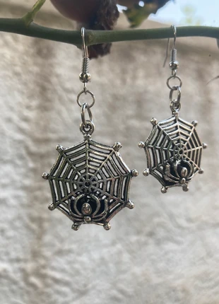 Orecchini pendenti "Ragnatela con ragno"., marca: Handmade, estado: Novo com etiquetas, €2.00, €2.80 inclui Proteção do Comprador