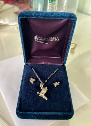 Cowboylaarzen ketting oorbellen set Montana Silversmith, marca: MONTANA SILVERSMITHS, estado: Novo sem etiquetas, €60.00, €63.70 inclui Proteção do Comprador