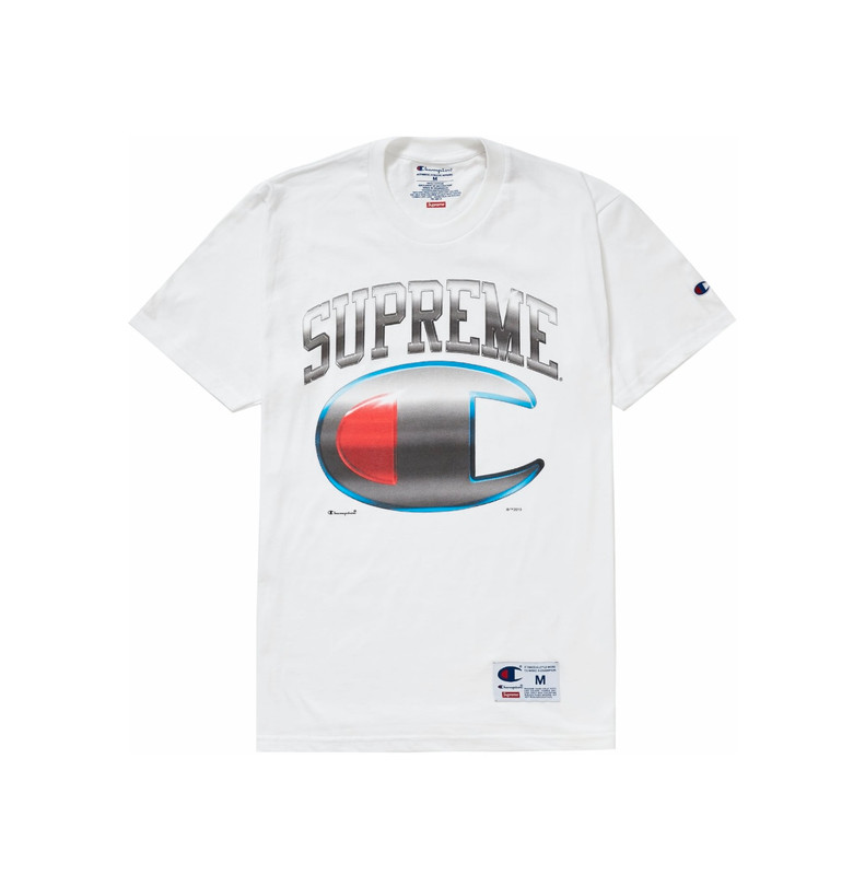 Supreme Champion Chrome S/S Top White - Vinted