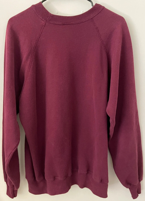 XL Burgundy, “San Francisco” Sweatshirt 2