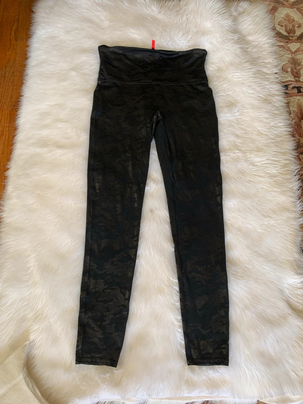 Spanx black camo leggings