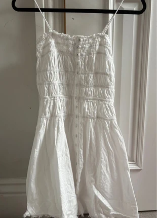 White Shirred Button-Down Dress – Ríra Ora collection by Primark (XS), brand: Primark, condition: New without tags, size: XS / 34 / 6, €9.50, €10.68 includes Buyer Protection