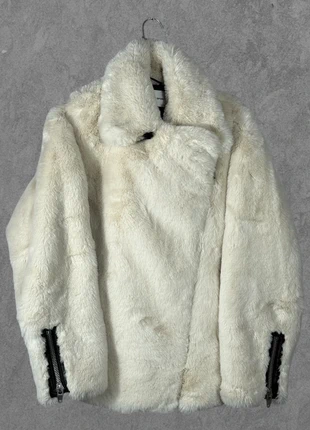 Manteau en fausse fourrure The Kooples Sport  crème – Fermeture zippée – Taille M – Excellent état, marke: The Kooples, zustand: Sehr gut, größe: M / 38 / 10, 145,00 €, 152,95 € inklusive Vinted-Käuferschutz