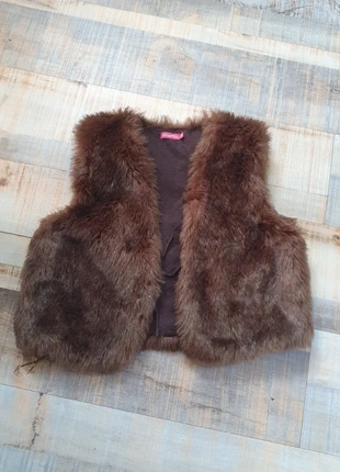 Fausse fourrure sans manches marron, merk: SisMix, staat: Heel goed, maat: S / 36 / 8, € 10,00, € 11,20 inclusief Kopersbescherming