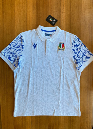 Maillot Italia Rugby Maglia, marque: Macron, état: Neuf avec étiquette, taille: L, 79,00 €, 83,65 € Protection acheteurs incluse