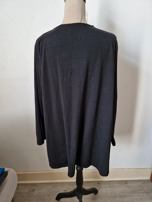 Tunique robe pull perles noir taille 50 - photo numéro 2
