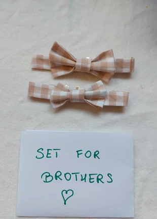 Set brothers Bow tie Fliege gravata borboleta papillon pajarita cravatta querbinder Christmas, merk: Atelier Daily Elegance, staat: Nieuw met prijskaartje, € 15,99, € 17,49 inclusief Kopersbescherming Pro