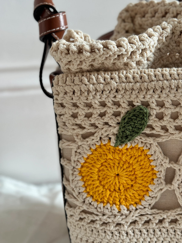 Staud Anita Crochet Fruit Bag 2