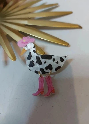 Broche oie chapeau sidonie bottes scintillantes pailletées, brand: jolis accessoires, condizioni: Ottime, €7.90, €9.00 include la Protezione acquisti