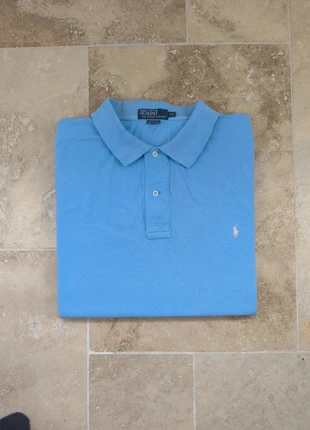 Polo Ralph Lauren - Homme 2XLT coupe droite - Bleu clair logo blanc - Coton piqué, marke: Ralph Lauren, zustand: Gut, größe: XXL, 14,00 €, 15,40 € beinhaltet Vinted-Käuferschutz Pro