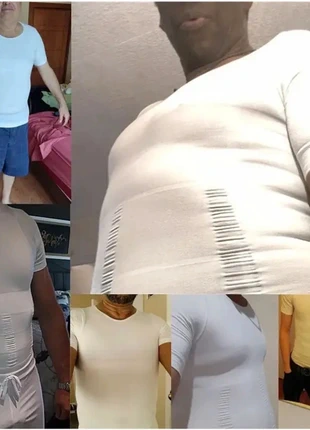 Pour une silhouette valorisée , ventre plat , athlétique immédiate Neuf t shirt amincissant, marque: autre, état: Neuf avec étiquette, taille: Taille unique, 34,99 €, 37,44 € Protection acheteurs incluse