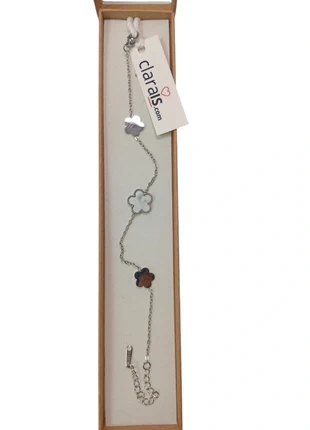 Bracciale Donna Motivo Fiori Porta Fortuna - Idea Regalo Donna Braccialetto Con Scatolina Regalo, brand: Clarais, condizioni: Nuovo con cartellino, €2.90, €3.75 include la Protezione acquisti Pro