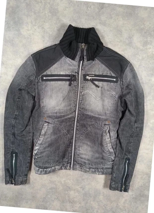 Veste en jean grise homme Energie Gold vintage y2k intérieur sherpa zips moto made Italie taille M, marque: Energie, état: Très bon état, taille: M, 74,90 €, 79,35 € Protection acheteurs incluse