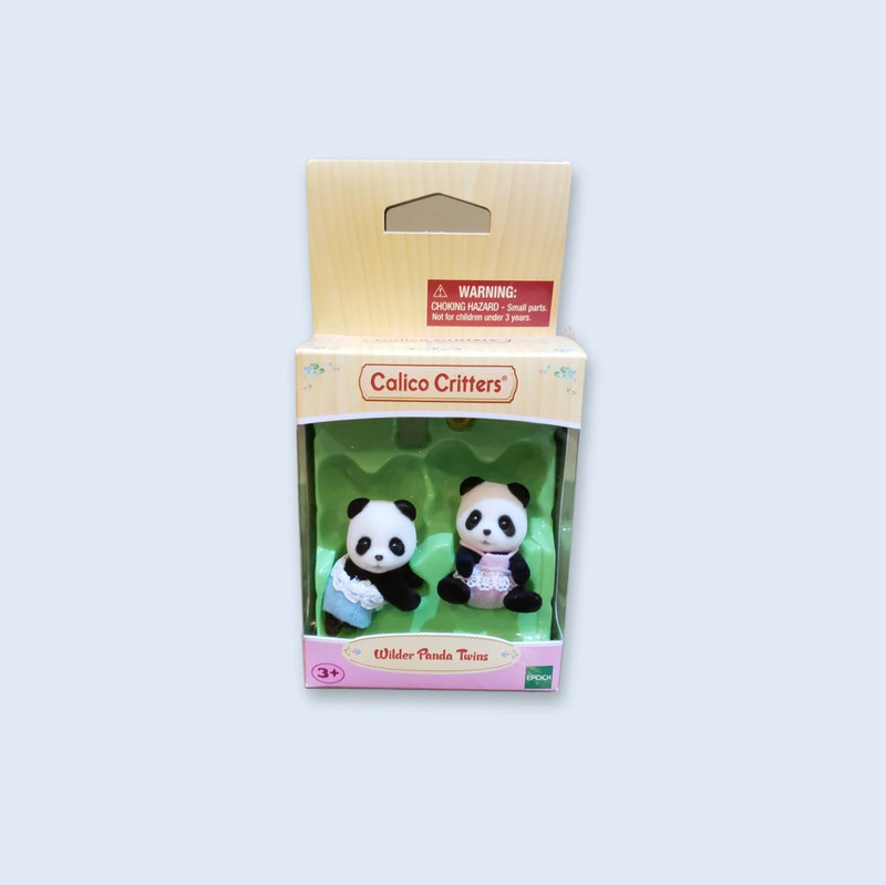 Kawaii Cottagecore Calico Critters Baby Pandas Sylvanian Families 1