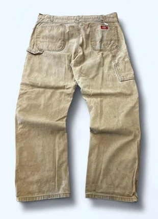 Pantalon travail beige marron clair Carpenter dickies workwear #117, marque: Dickies, état: Bon état, taille: W42 | FR 52, 15,00 €, 16,45 € Protection acheteurs (Pro) incluse
