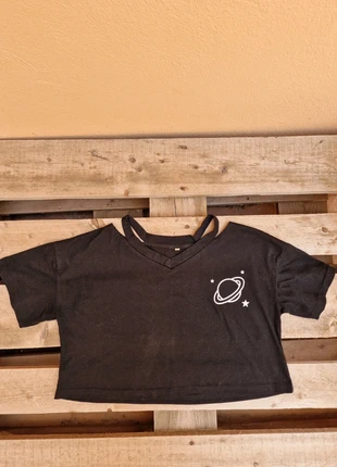 Camiseta negra, marca: Local, estado: Muy bueno, tamaño: XS / 34 / 6, 2,00 €, 2,80 € Protección al comprador incluida