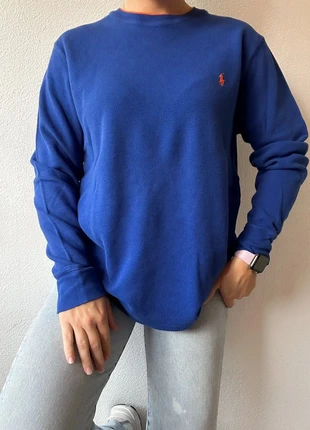 Pull fin Ralph Lauren bleu, marque: Ralph Lauren, état: Bon état, taille: XL / 42 / 14, 25,00 €, 26,95 € Protection acheteurs incluse