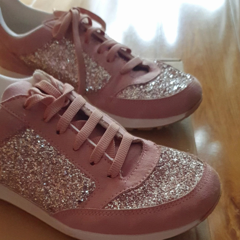 Sparkly pink sale trainers