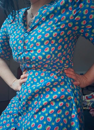 Vintage 60s Watermelon Dress, brand: Vintage Dressing, condizioni: Buone, taglia: M / IT 42 / EU 38, €18.00, €19.60 include la Protezione acquisti