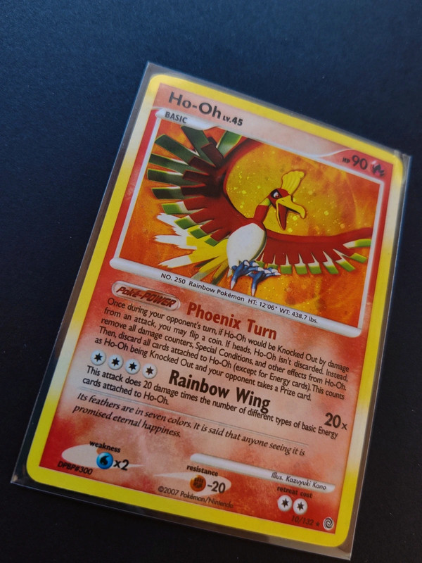 HO-OH V pokemon card